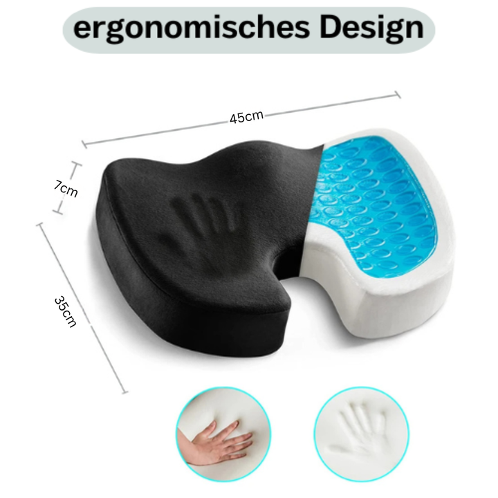 Rilascio della schiena: Cuscino ortopedico – Schiuma memory ed ergonomico per ufficio e auto