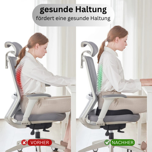 Rilascio della schiena: Cuscino ortopedico – Schiuma memory ed ergonomico per ufficio e auto