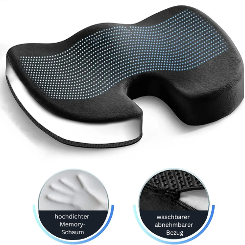 Rilascio della schiena: Cuscino ortopedico – Schiuma memory ed ergonomico per ufficio e auto