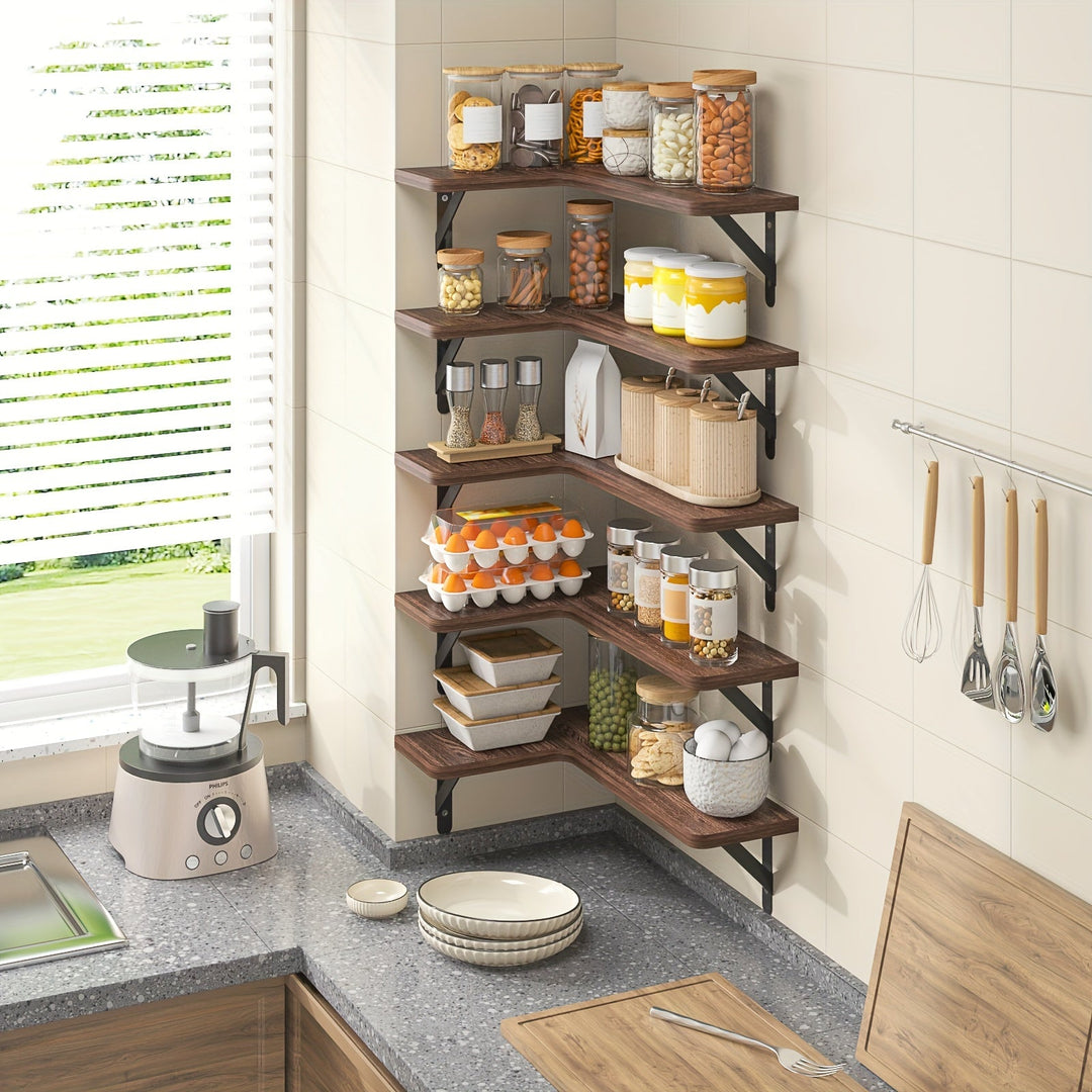 RustikEcke: Mensole da parete in legno – stabili, decorative e salvaspazio per bagno e soggiorno