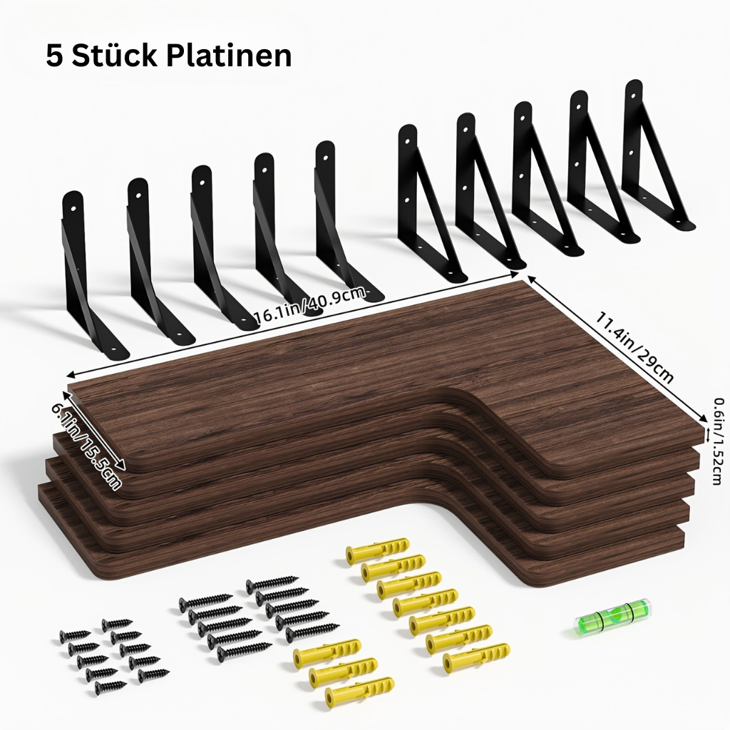 RustikEcke: Mensole da parete in legno – stabili, decorative e salvaspazio per bagno e soggiorno