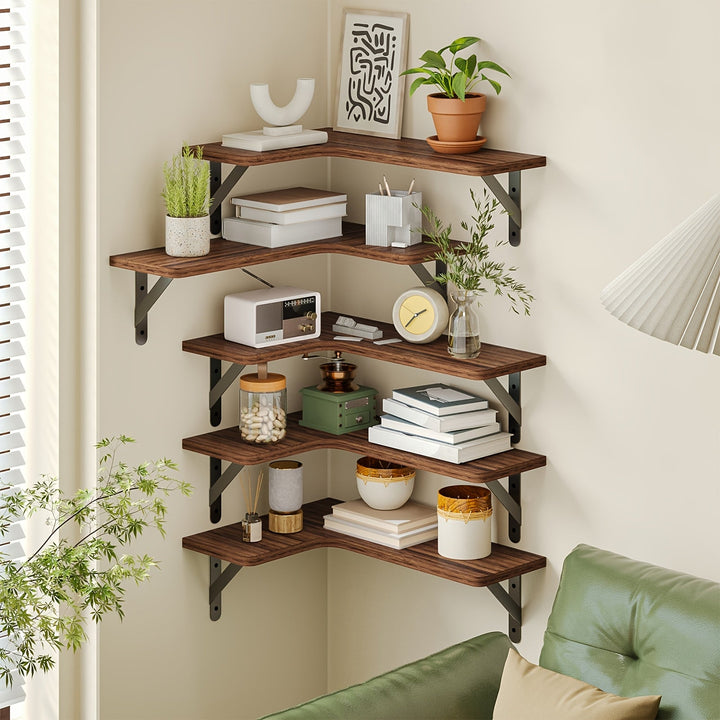 RustikEcke: Mensole da parete in legno – stabili, decorative e salvaspazio per bagno e soggiorno