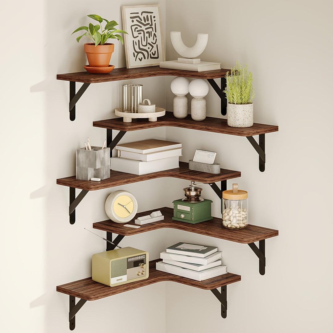 RustikEcke: Mensole da parete in legno – stabili, decorative e salvaspazio per bagno e soggiorno