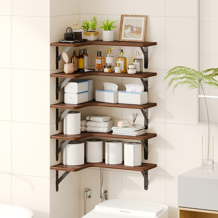 RustikEcke: Mensole da parete in legno – stabili, decorative e salvaspazio per bagno e soggiorno