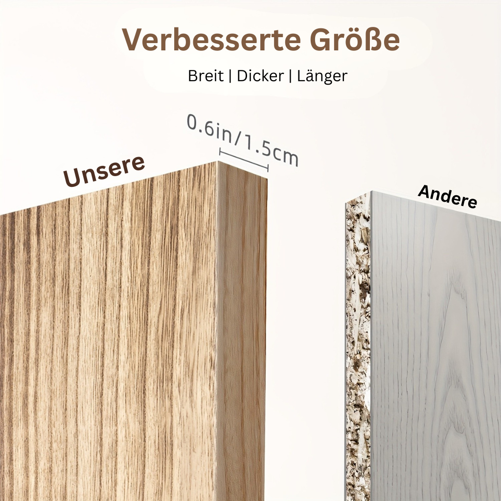 RustikTrend: Mensole decorative da parete – robuste, facili da mantenere e sospese con finitura in legno per corridoi e spazi abitativi