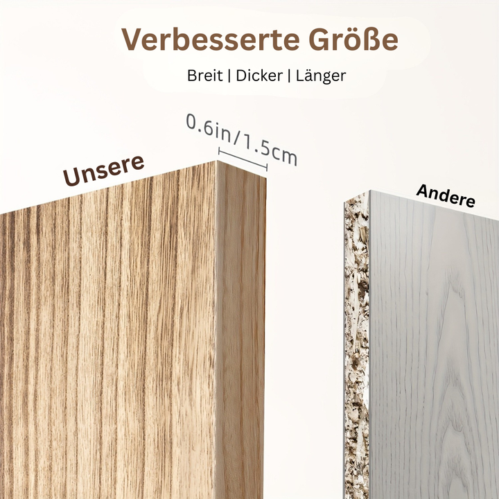 RustikTrend: Mensole decorative da parete – robuste, facili da mantenere e sospese con finitura in legno per corridoi e spazi abitativi