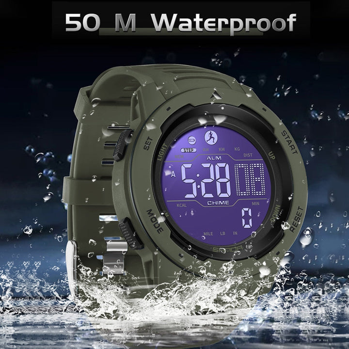 Orologio Digitale Militare Pedometrico Impermeabile