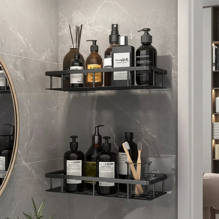 NORDICSHELF - Mensola Adesiva per il Bagno – Senza Trapano &amp; Elegante per Ogni Bagno