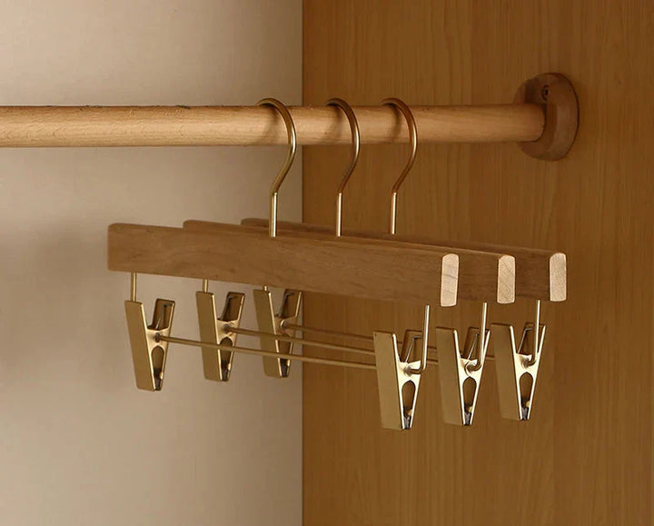 Set di 2 Grucce in Legno di Cedro Premium con Spalle Larghe per l&