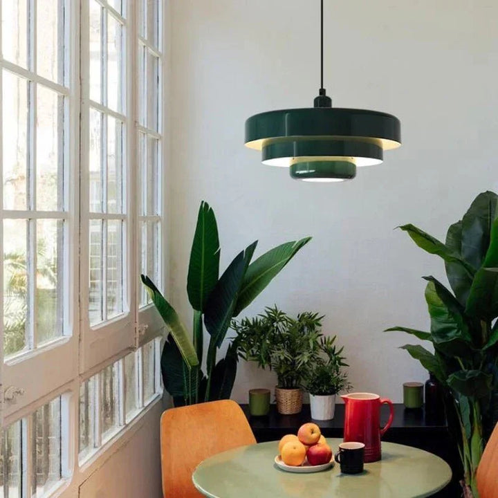 TRILORA – Elegante lampadario a tre livelli in colori macaron