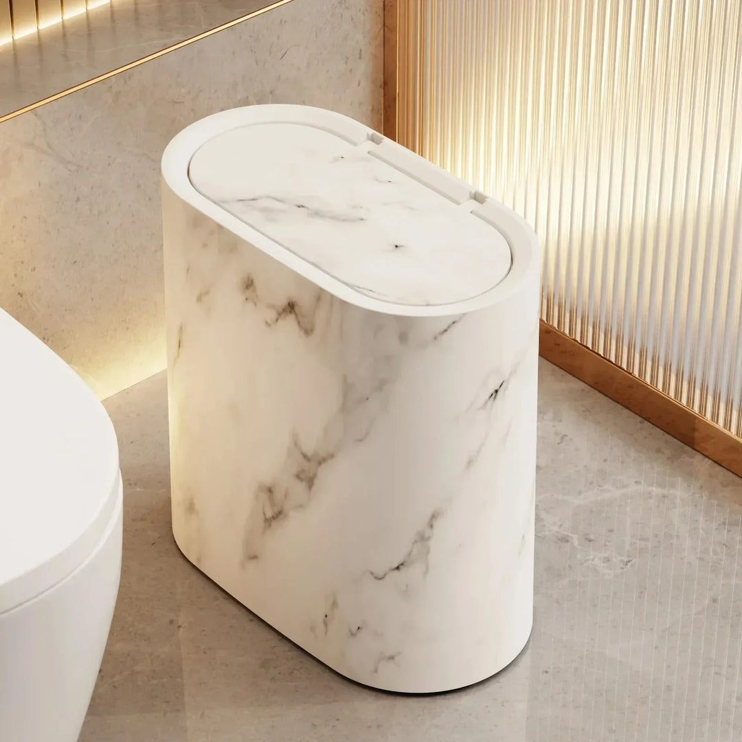 Cestino con Design in Marmo