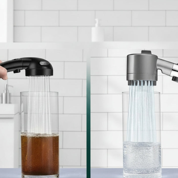 TURBOHEAD – Soffione Doccia ad Alta Pressione con Sistema di Filtraggio per Acqua Pura