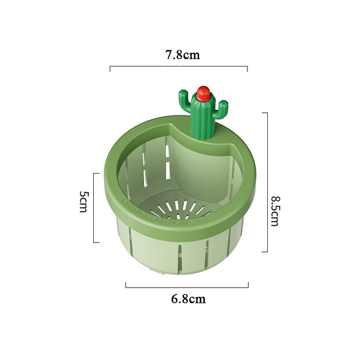 Scolapiatti per Lavello con Manico Design Cactus Filtro per Rifiuti in Plastica ABS Eco-Friendly Regalo 2026