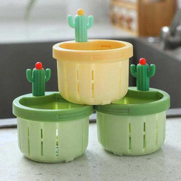 Scolapiatti per Lavello con Manico Design Cactus Filtro per Rifiuti in Plastica ABS Eco-Friendly Regalo 2026