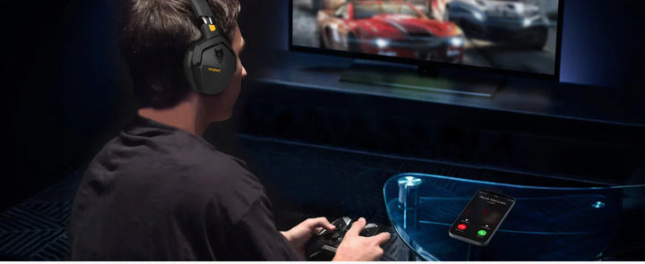 Cuffie Gaming Wireless con Microfono e Cancellazione Attiva del Rumore