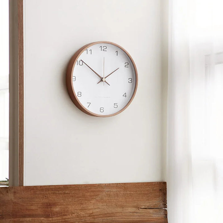 Orologio da Parete Rotondo Nordic Silenzioso Decorazione Contemporanea per la Casa