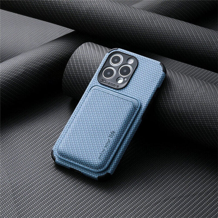 Fodera per Portafoglio MagSafe | Supporto Magnetico per Carte di iPhone | Design Sottile