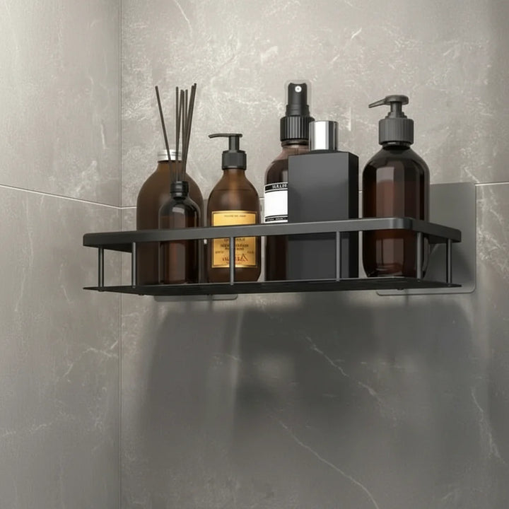 NORDICSHELF - Mensola Adesiva per il Bagno – Senza Trapano &amp; Elegante per Ogni Bagno