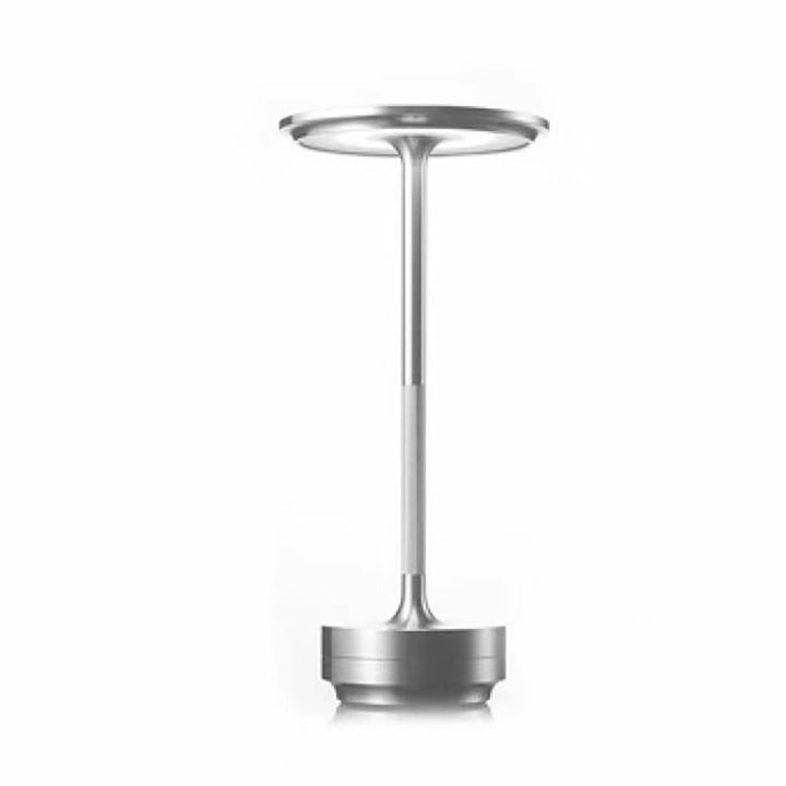 ShineCrest™ Lampada da tavolo di design senza fili | Luce LED dimmerabile in alluminio | Bianco caldo, resistente all&