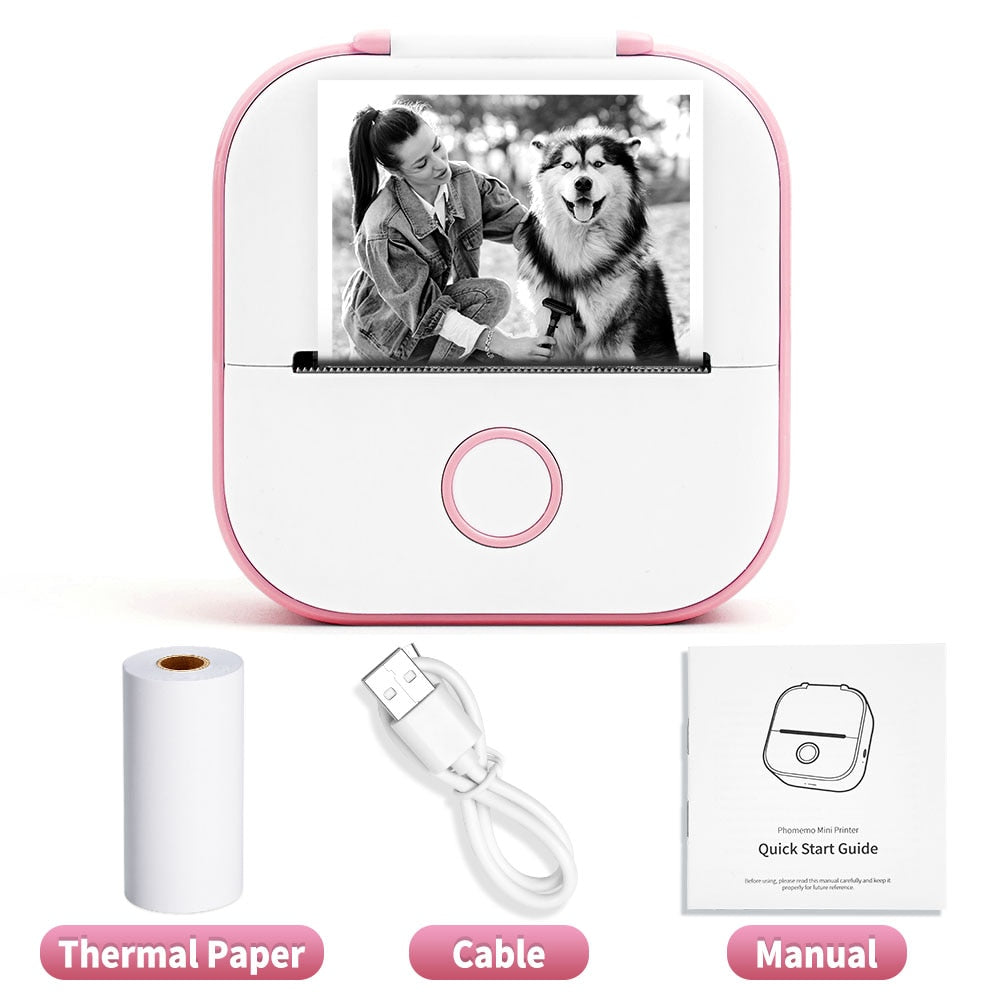 WinzigerDruck™ Mini-Stampante Portatile | Stampante Bluetooth Portatile | Stampa Istantanea per Foto, Note &amp; Etichette