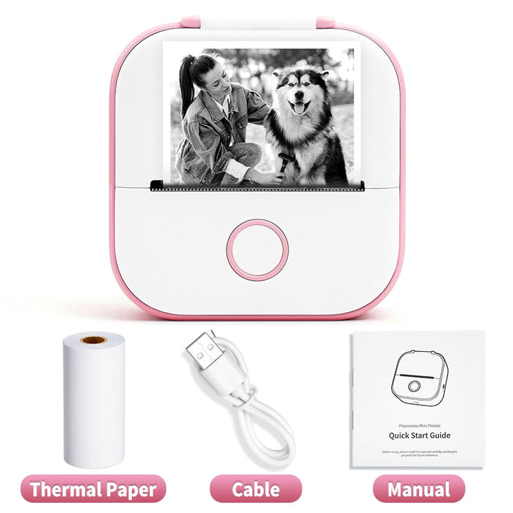 WinzigerDruck™ Mini-Stampante Portatile | Stampante Bluetooth Portatile | Stampa Istantanea per Foto, Note &amp; Etichette