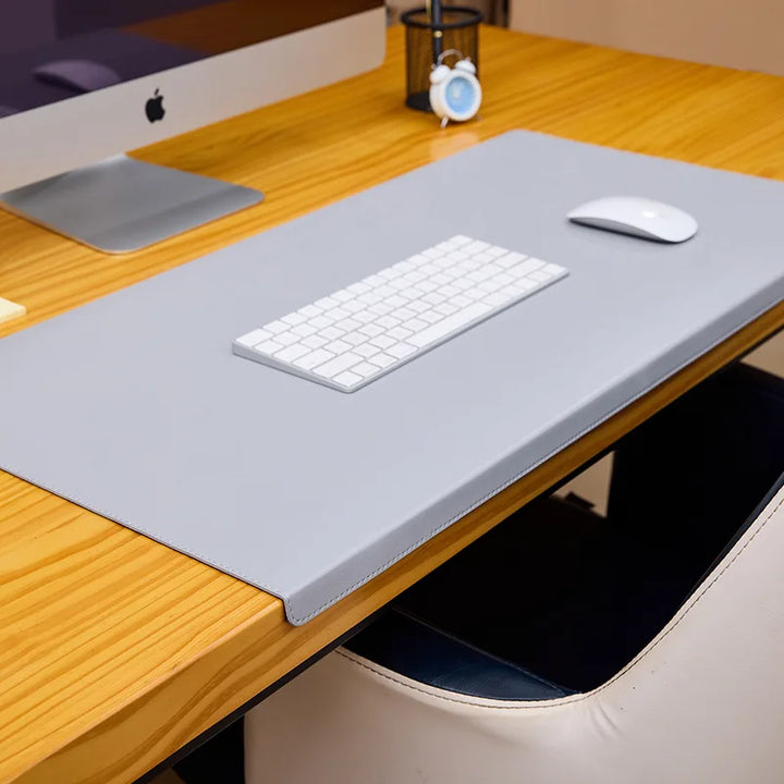 Tappetino da Scrivania in PU-Pelle con Superficie Antiscivolo, Supporto per Polso e Gomito – Cuscinetto Ergonomico per Ufficio e Giochi