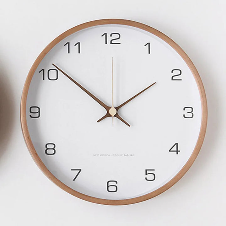 Orologio da Parete Rotondo Nordic Silenzioso Decorazione Contemporanea per la Casa