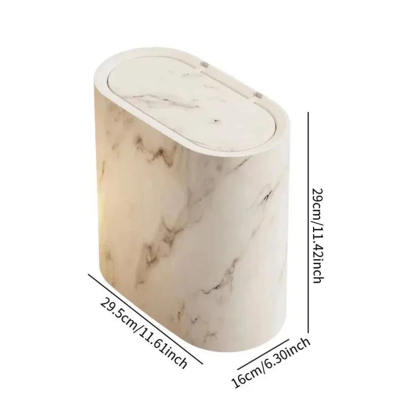 Cestino con Design in Marmo