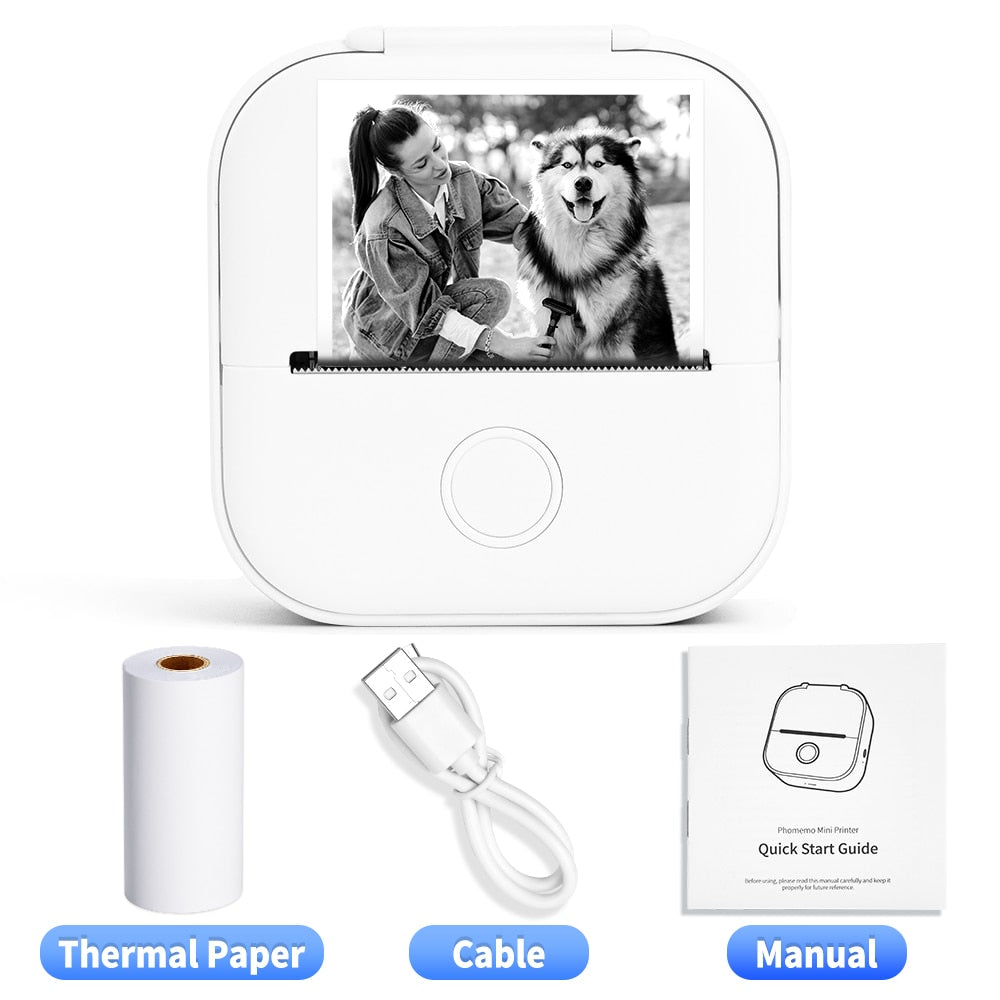 WinzigerDruck™ Mini-Stampante Portatile | Stampante Bluetooth Portatile | Stampa Istantanea per Foto, Note &amp; Etichette