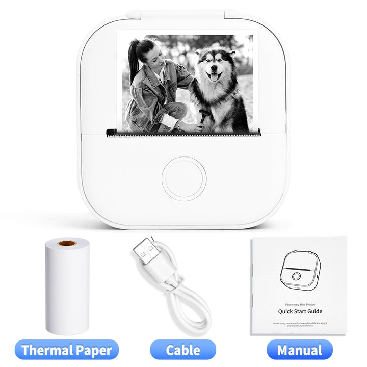 WinzigerDruck™ Mini-Stampante Portatile | Stampante Bluetooth Portatile | Stampa Istantanea per Foto, Note &amp; Etichette
