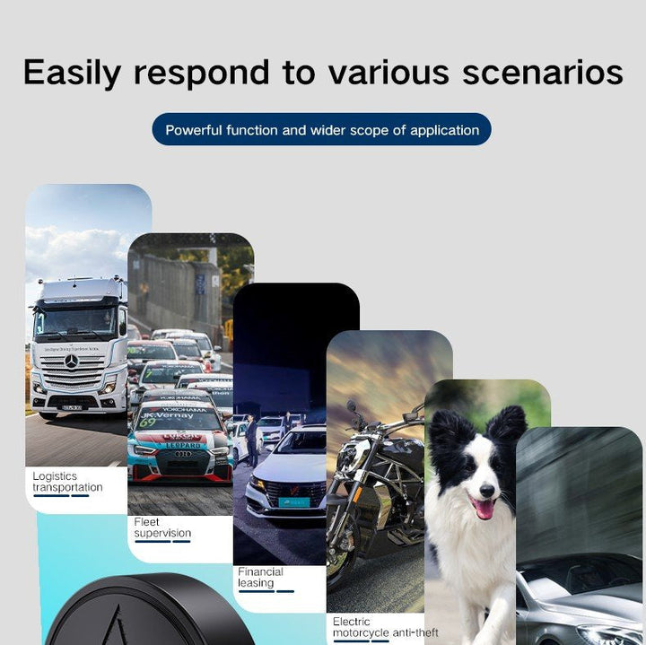 Rastreadore GPS per Auto – Dispositivo GPS Magnetico Antifurto, Monitoraggio Veicoli in Tempo Reale, Lunga Durata della Batteria