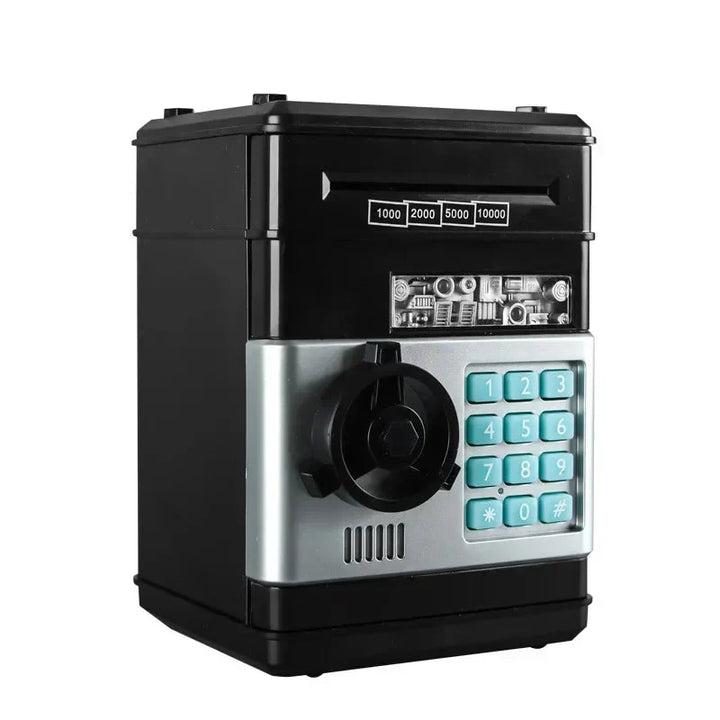 Hucha Elettronica Mini Cassaforte con Serratura a Codice - Cassa di Risparmio per Monete e Banconote per Bambini, Regalo Finanziario Divertente