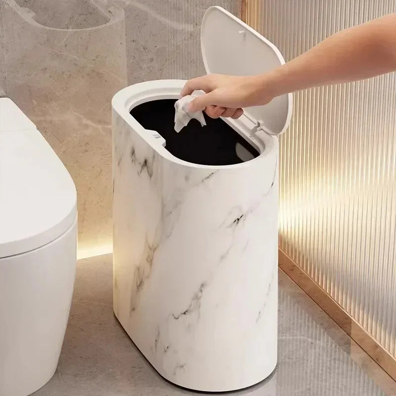 Cestino con Design in Marmo