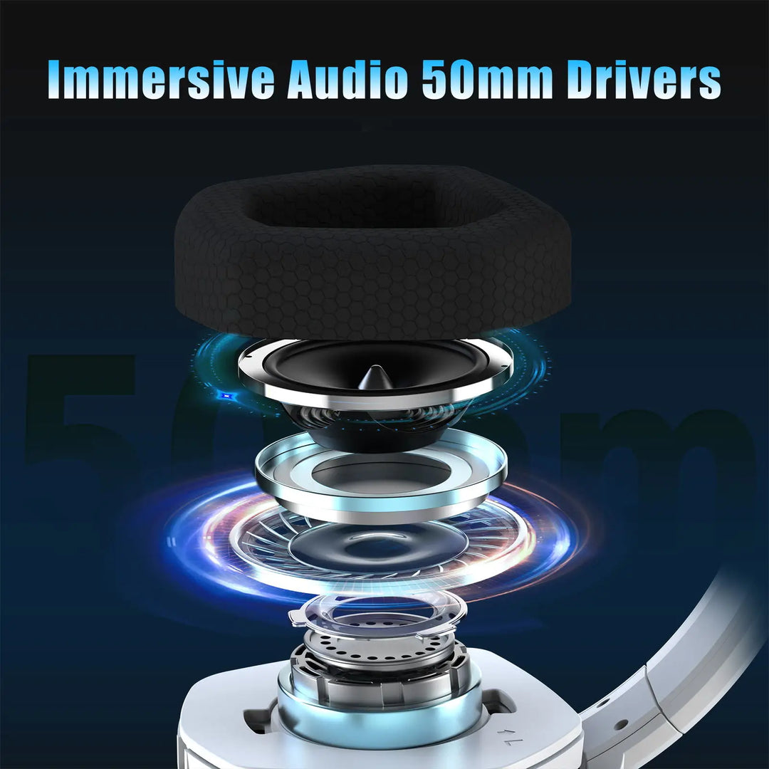 Cuffie Gaming Wireless con Microfono e Cancellazione Attiva del Rumore