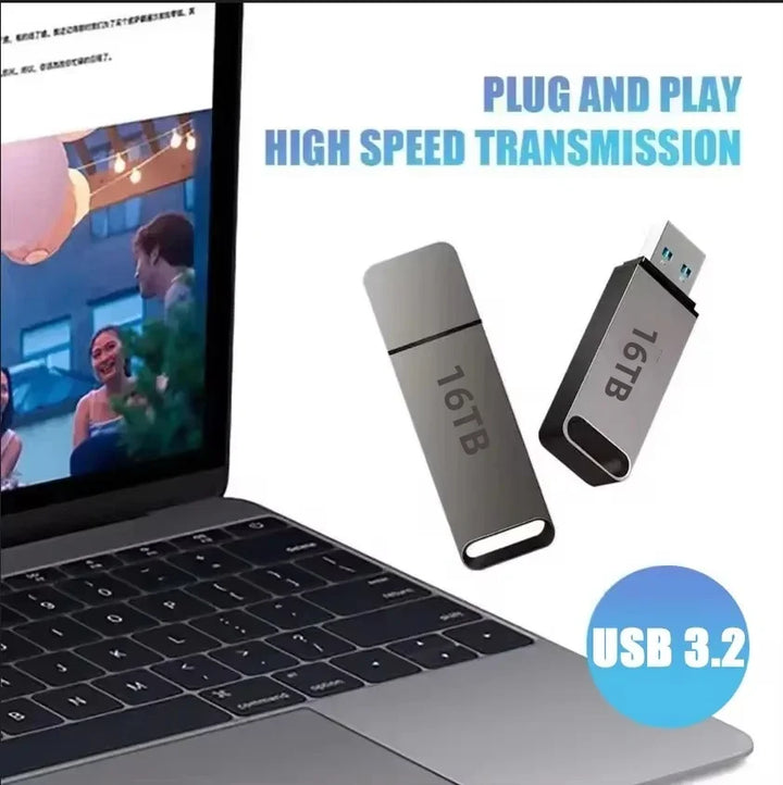 USB 3.2 Chiavetta Flash | Alta Velocità, Impermeabile e Resistente agli Urti per Windows e Mac OS