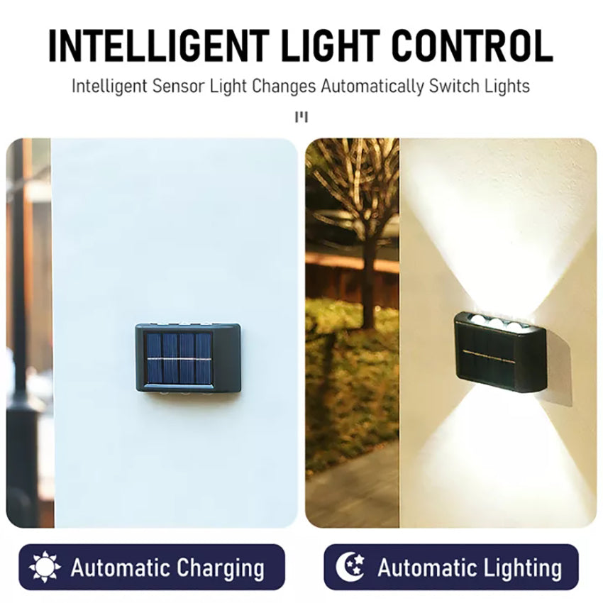HelleNacht™ Lampada da Parete LED Premium | Impermeabile IP65 | Sensore di Movimento | Luce Calda Up-&amp;-Down