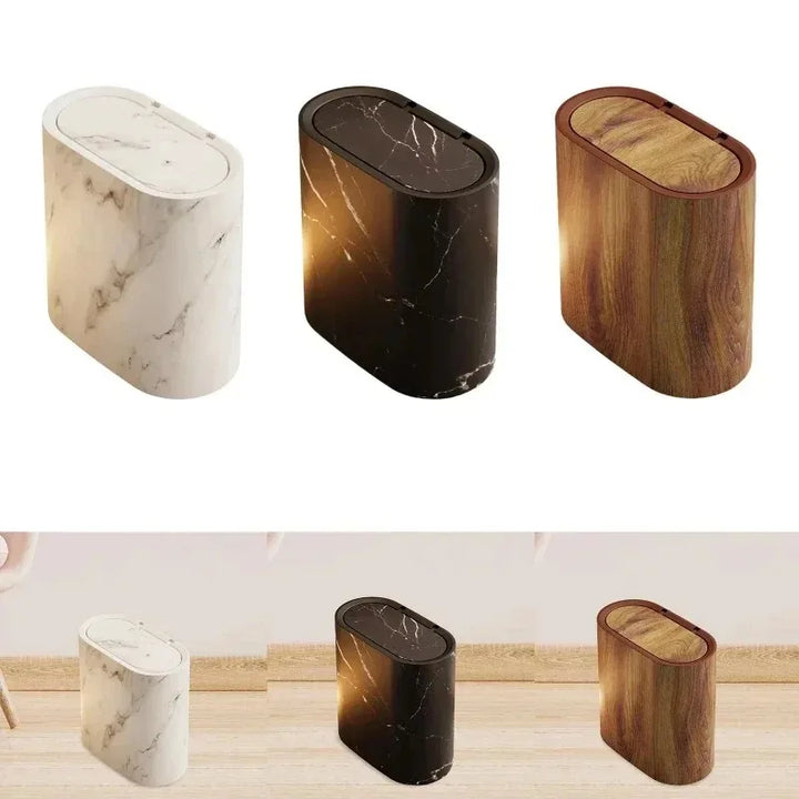 Cestino con Design in Marmo