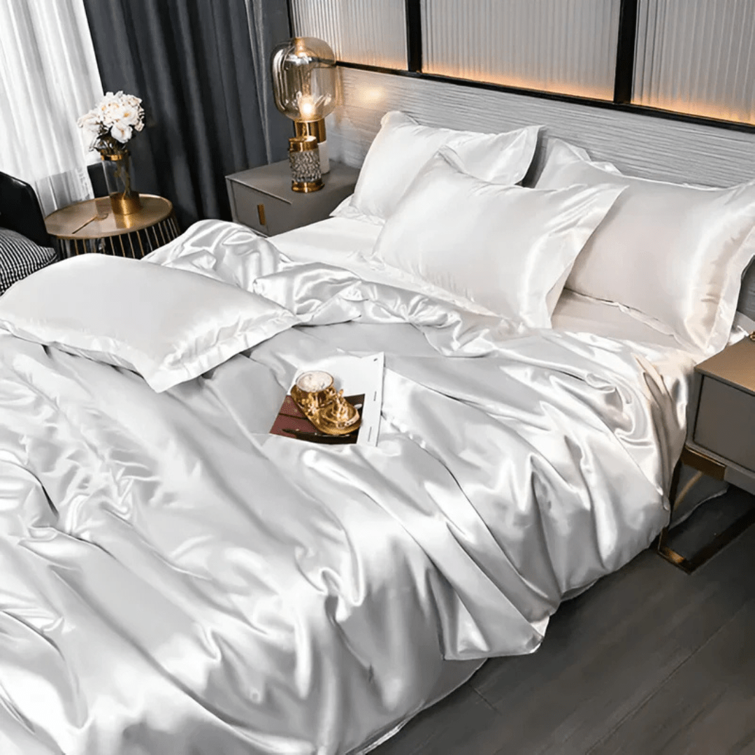 PURELISS – Set di biancheria da letto in seta lussuosa per il massimo comfort