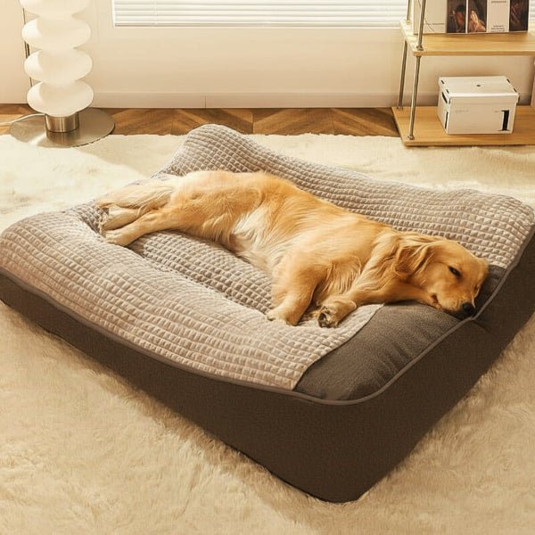 HUGBED – Letto per cani grande e resistente ai graffi con supporto ortopedico per la colonna vertebrale
