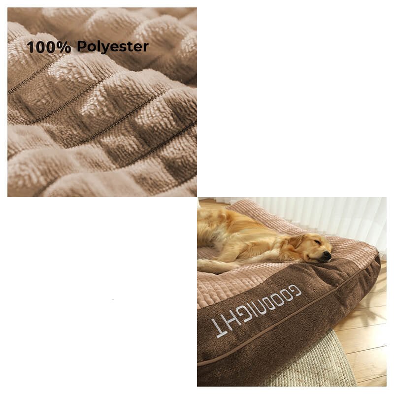 HUGBED – Letto per cani grande e resistente ai graffi con supporto ortopedico per la colonna vertebrale