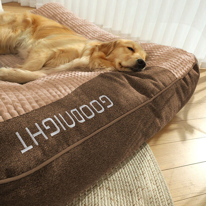 HUGBED – Letto per cani grande e resistente ai graffi con supporto ortopedico per la colonna vertebrale