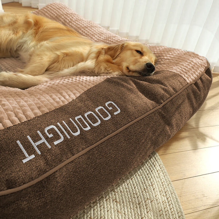 HUGBED – Letto per cani grande e resistente ai graffi con supporto ortopedico per la colonna vertebrale