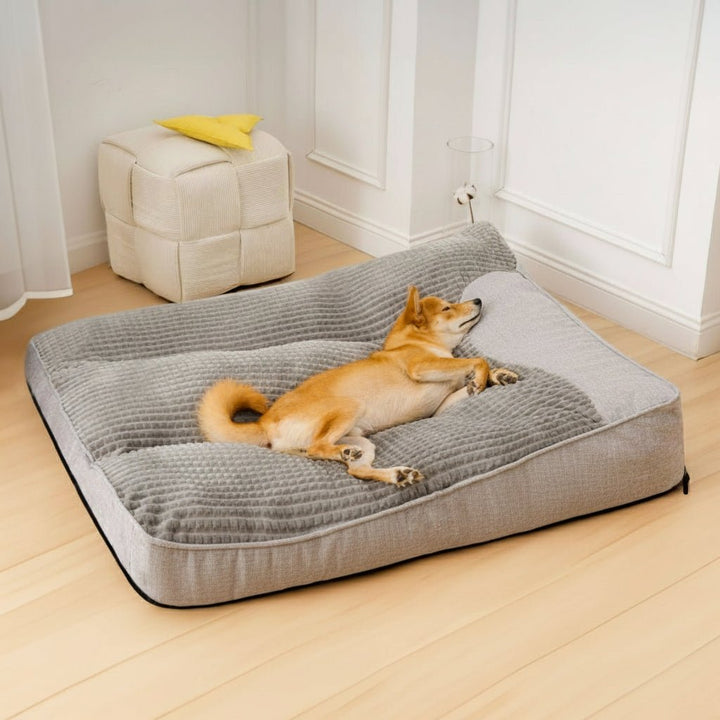 HUGBED – Letto per cani grande e resistente ai graffi con supporto ortopedico per la colonna vertebrale
