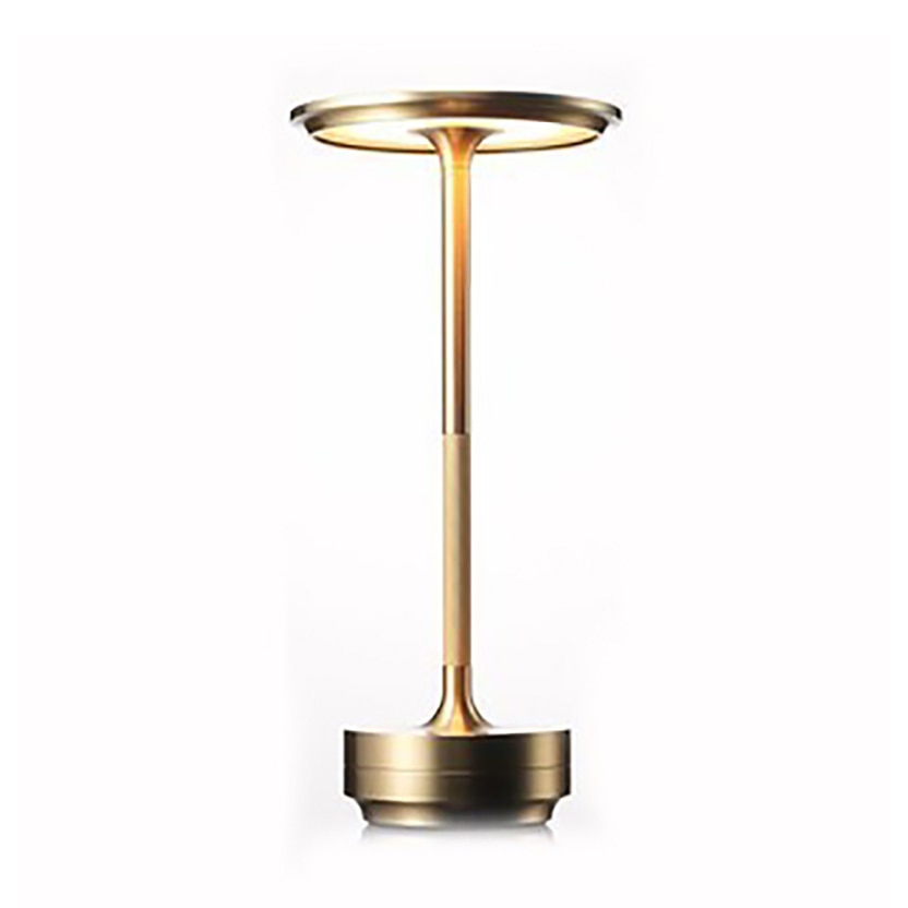 ShineCrest™ Lampada da tavolo di design senza fili | Luce LED dimmerabile in alluminio | Bianco caldo, resistente all&