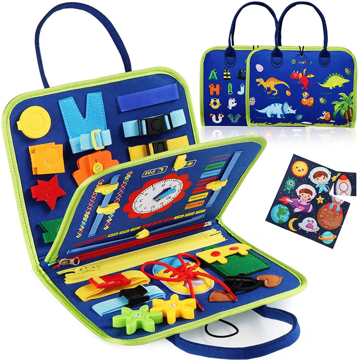 Tavola Montessori per Bambini Piccoli - Giocattolo Attivo per Sviluppo delle Abilità Motorie, Perfetto Regalo di Natale per Età 1-4