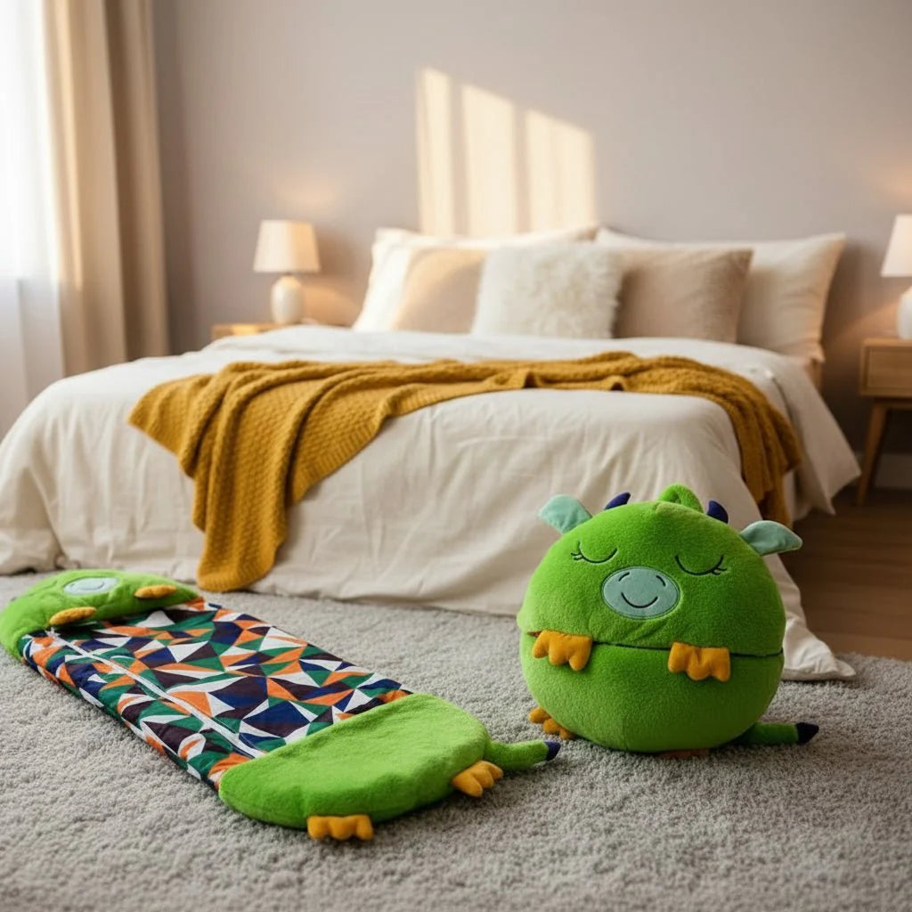 MAGICALCUDDLE – Sacco a Pelo Giocattolo Cuddle 2-in-1 per Bambini