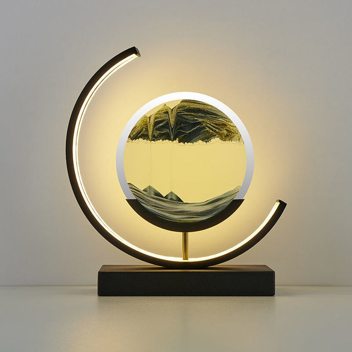 SandLumen: Lampada da tavolo con sabbia in movimento e illuminazione a LED