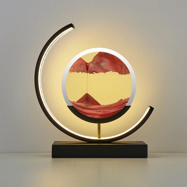 SandLumen: Lampada da tavolo con sabbia in movimento e illuminazione a LED