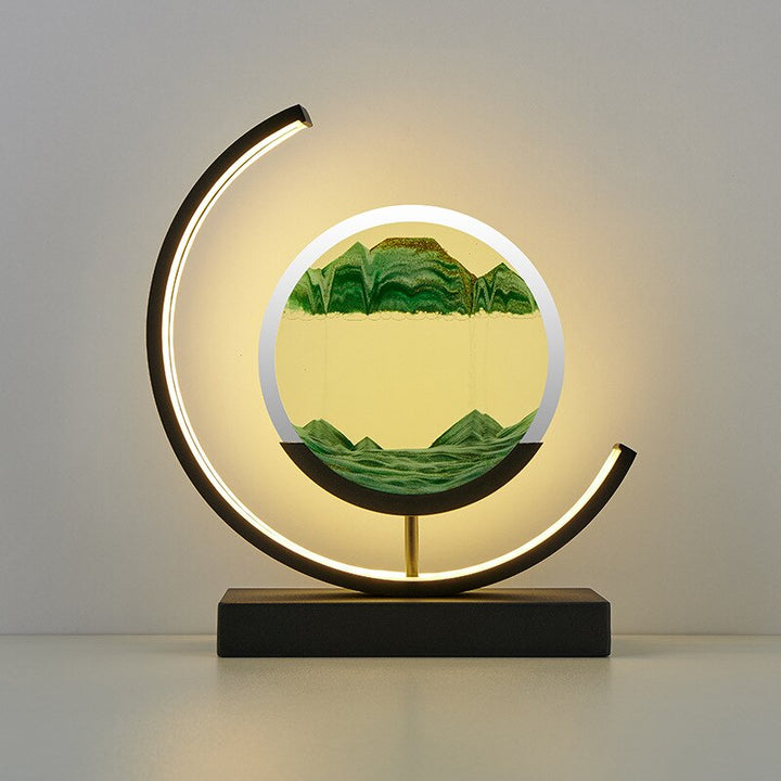 SandLumen: Lampada da tavolo con sabbia in movimento e illuminazione a LED