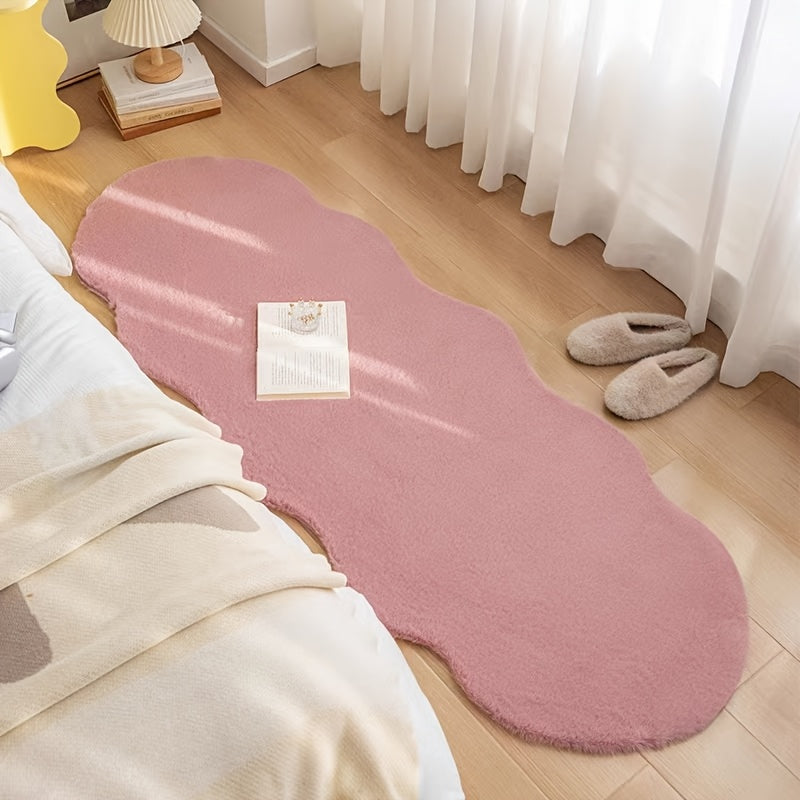 SanftRaum: Tappeto moderno polygonale morbido e soffice – ideale per ufficio, camera da letto e decorazione indoor